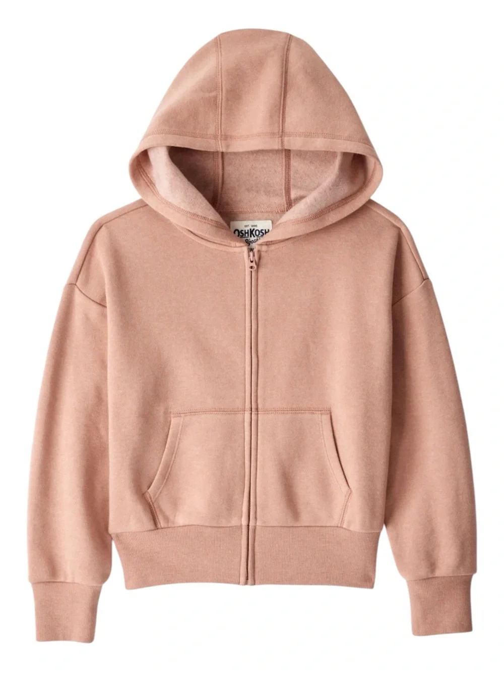 OshKosh B'gosh Toddler Girl's DayDream Fleece Long Sleebe Hooded Zip-Up Jacket